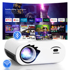 WINDELE 5G WIFI Bluetooth Projector with Screen,USB-C Power Bank Powered Projector for Outdoor,16oz
