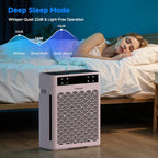 Air Purifiers for Home, Large Room up to 3000 Ft², HEPA Air Purifier for Home Pets with Filter, Air Quality Sensor, Timer, Air Cleaner for Bedroom, Dorm Room, Pet Hair, Office - Pink