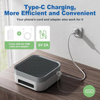 Air Purifiers for Home, TDBYWAE Air Purifier for Bedroom Up to 600 ft², H13 True HEPA Air Purifier for Dust Pets Dander Pollen Odor Smoke, with New Quiet Wind Wheel System, for Desk/Car/Travel